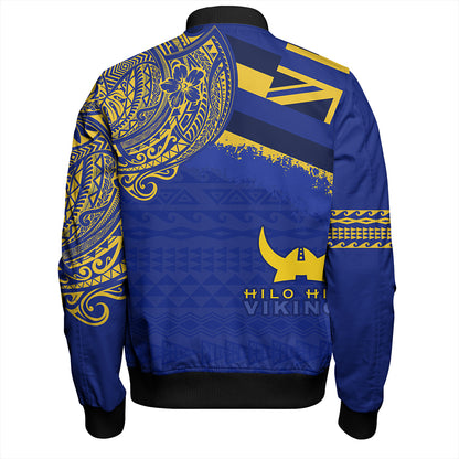 Hawaii Bomber Jacket Hilo High School With Crest Style