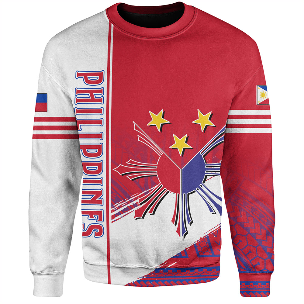 Philippines Sweatshirt Sun Star Quartar Style