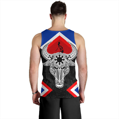 Philippines Tank Top Water Buffalo Sun Tribal Style