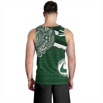 Hawaii Tank Top Aiea High School Flag With Crest Style