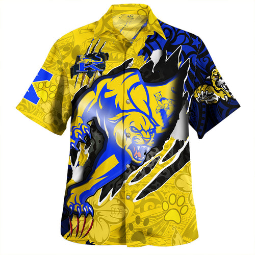 Hawaii Hawaiian Shirt Custom Henry J. Kaiser High School Super Cougar Arm Sleeve Polynesian Tattoo