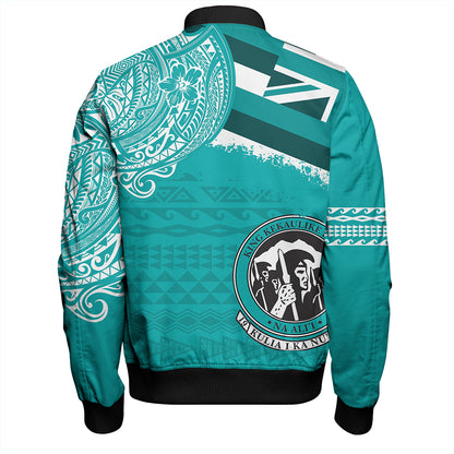 Hawaii Bomber Jacket King Kekaulike High School With Crest Style
