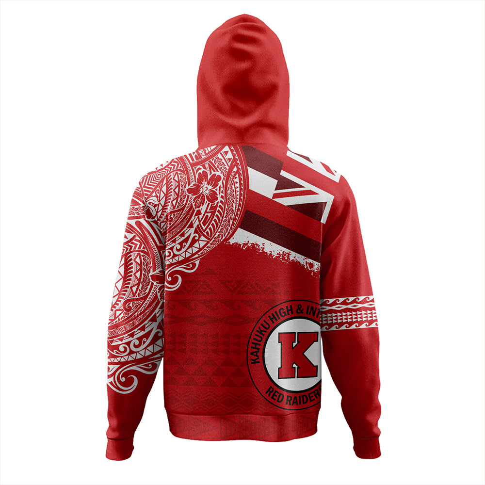 Hawaii Hoodie Kahuku High And Intermediate School With Crest Style