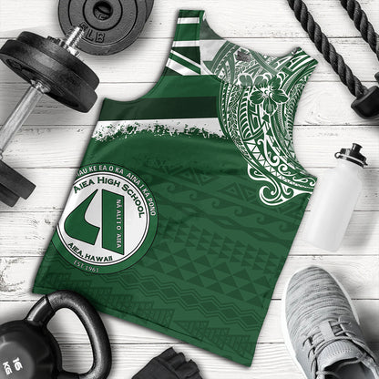 Hawaii Tank Top Aiea High School Flag With Crest Style