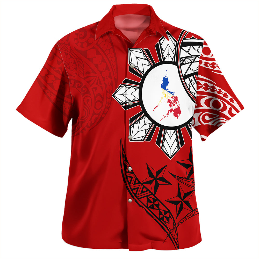 The Philippines Hawaiian Shirt Sun Kakau Style