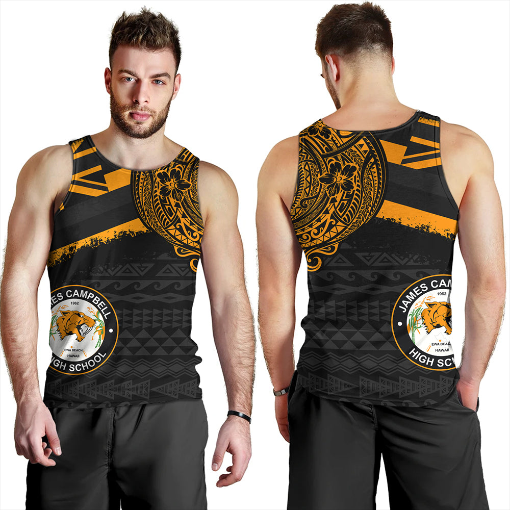 Hawaii Tank Top James Campbell High School Flag With Crest Style