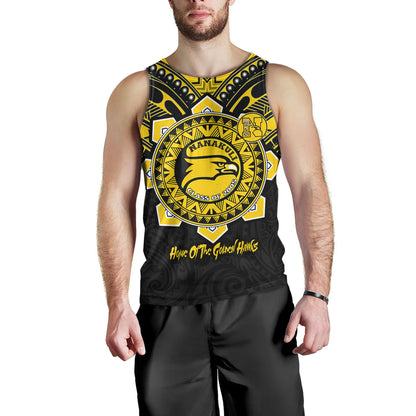 Hawaii Tank Top Custom Nanakuli High & Intermediate School Home Of Golden Hawks Tribal Style