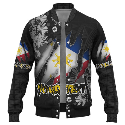 Philippines Custom Baseball Jacket Filipino Heritage Blood Inside Me