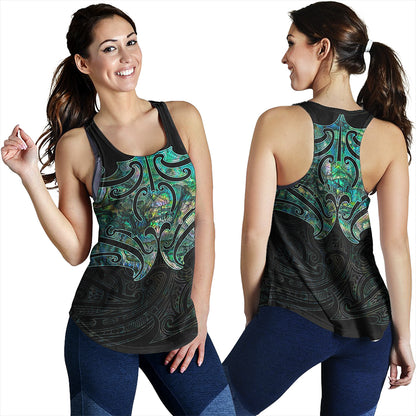 New Zealand Women Tank Maori Papua Shell Pattern