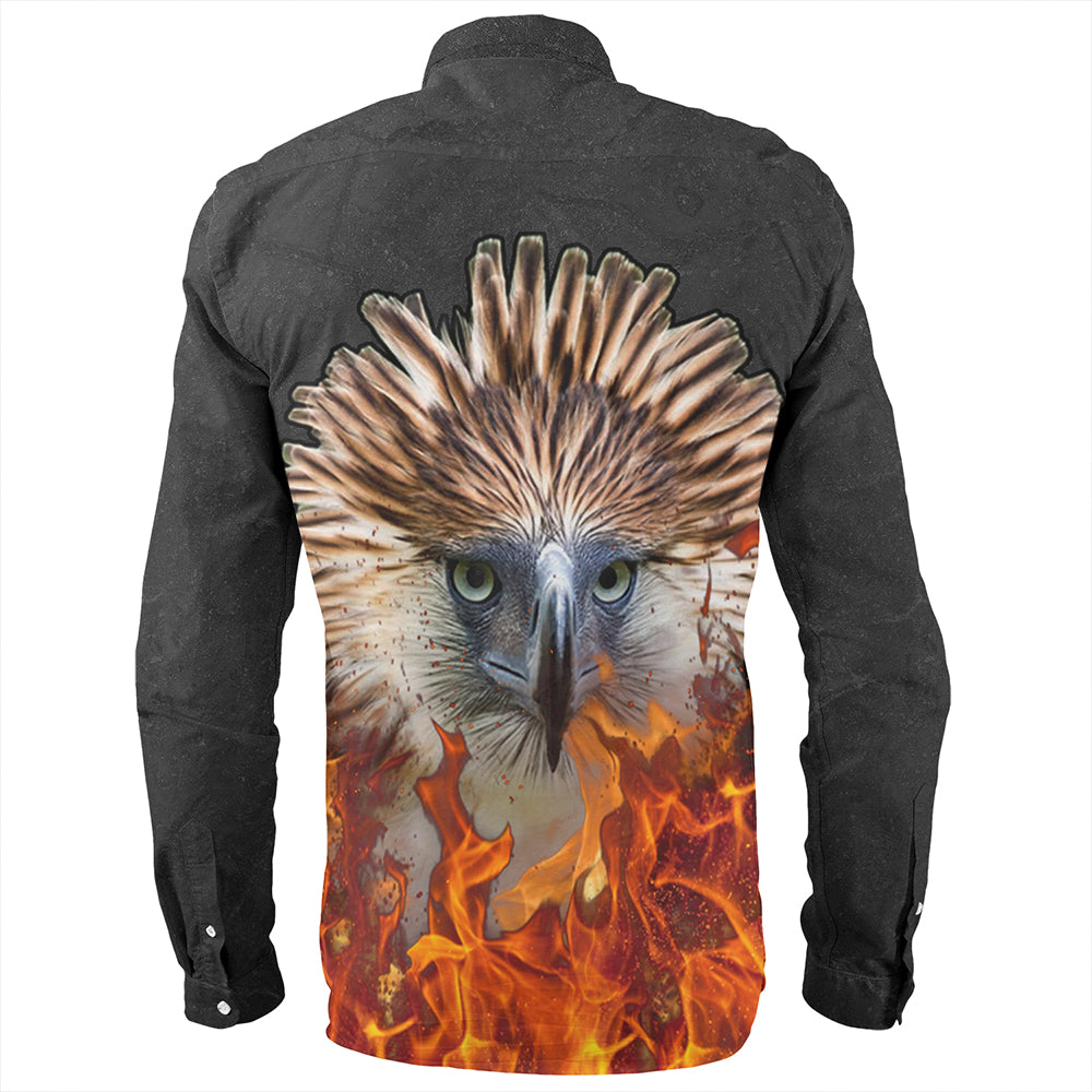 Philippines Long Sleeve Shirt Eagle Fire Style