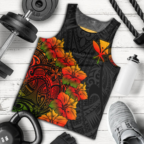 Hawaii Tank Top Hawaii Kanaka Map Style Tropical