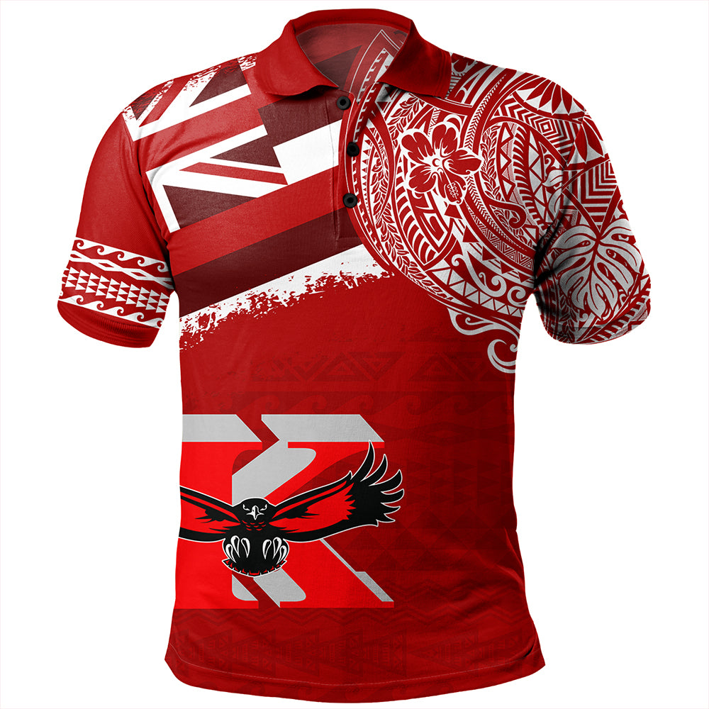 Hawaii Polo Shirt Kauai High School With Crest Style