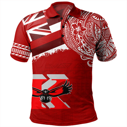 Hawaii Polo Shirt Kauai High School With Crest Style