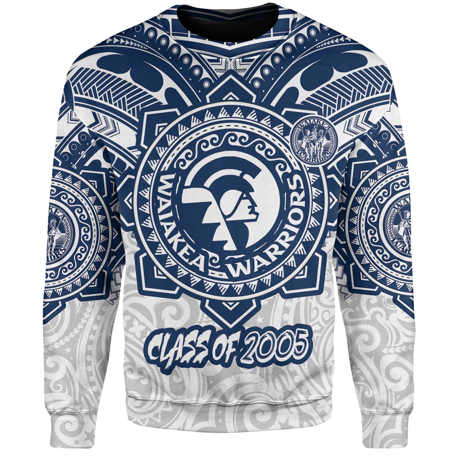 Hawaii Sweatshirt Custom Waiakea High School Super Waiakea Warriors Tribal Style