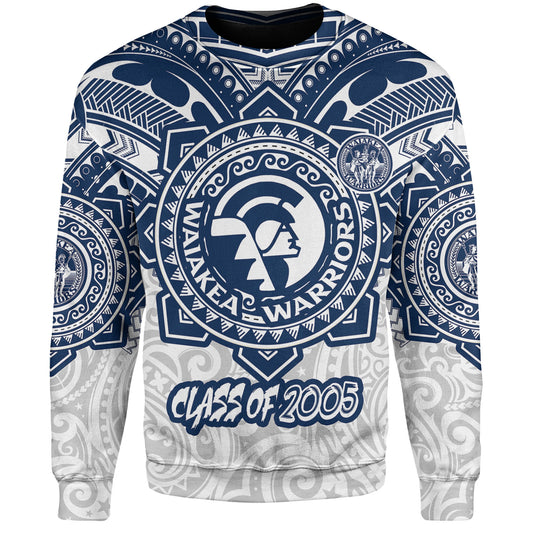 Hawaii Sweatshirt Custom Waiakea High School Super Waiakea Warriors Tribal Style