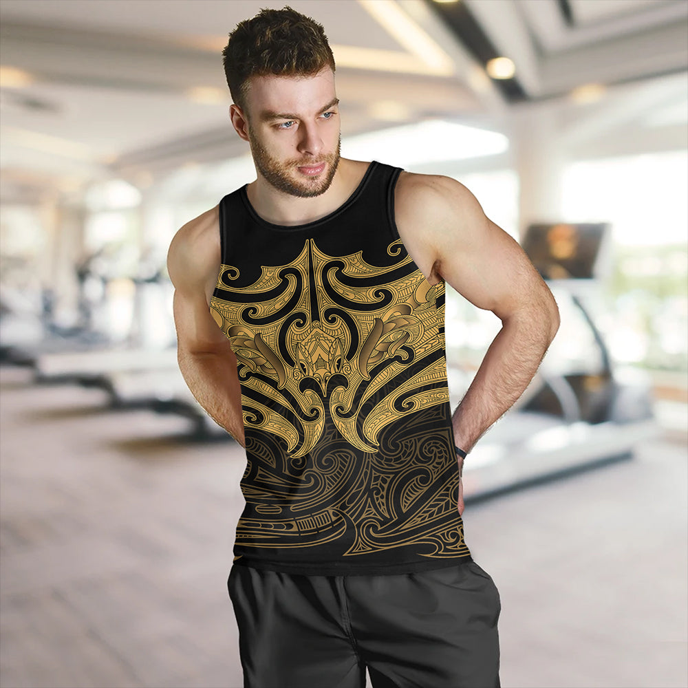 New Zealand Tank Top Maori Gold Pattern