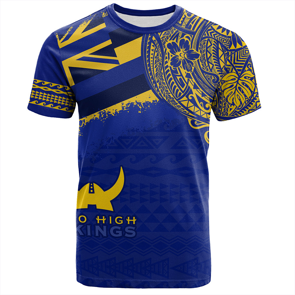 Hawaii T-Shirt Hilo High School With Crest Style