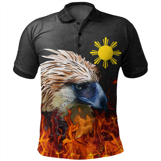 Philippines Polo Shirt Eagle Fire Style