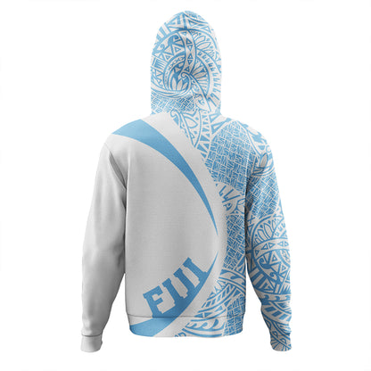 Fiji Hoodie Coat Of Arm Lauhala Circle