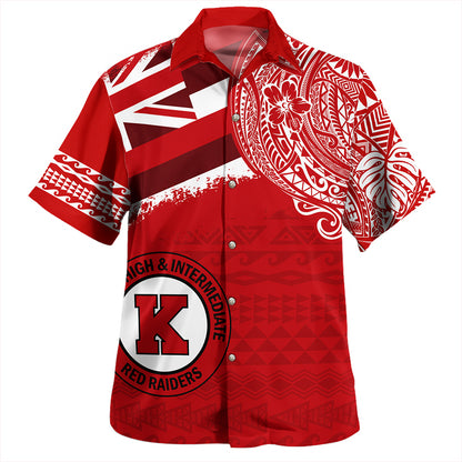 Hawaii Hawaiian Shirt Kahuku High And Intermediate School With Crest Style