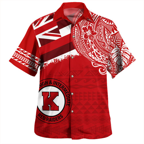 Hawaii Hawaiian Shirt Kahuku High And Intermediate School With Crest Style