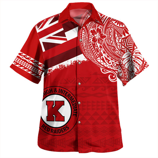 Hawaii Hawaiian Shirt Kahuku High And Intermediate School With Crest Style