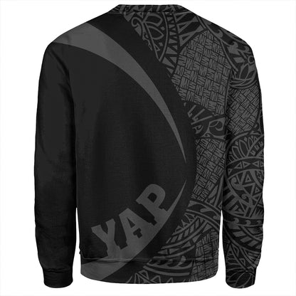 Yap Sweatshirt Coat Of Arm Lauhala Gray Circle