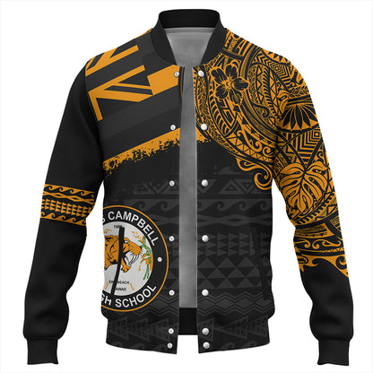 Hawaii Baseball Jacket James Campbell High School Flag With Crest Style