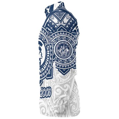 Hawaii Long Sleeve Shirt Custom Waiakea High School Super Waiakea Warriors Tribal Style