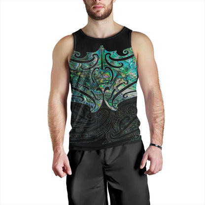 New Zealand Tank Top Maori Papua Shell Pattern