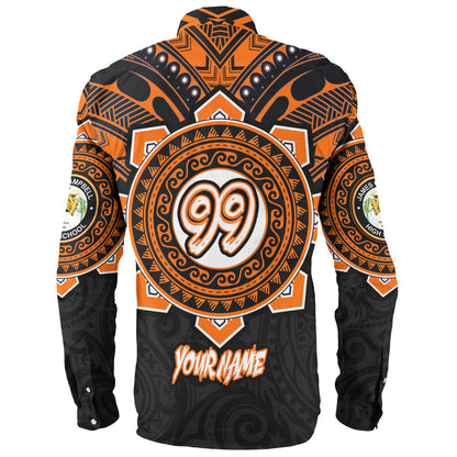 Hawaii Long Sleeve Shirt Custom James Campbell High School SaberNation Super Sabers Tribal Style