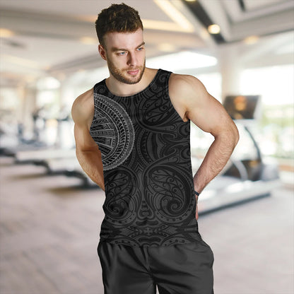 Samoa Tribal Maori Tattoo Roman Reigns Tank Top Gray