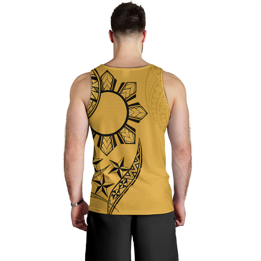 Philippines Tank Top Tribal Sun In My Heart Gold Style