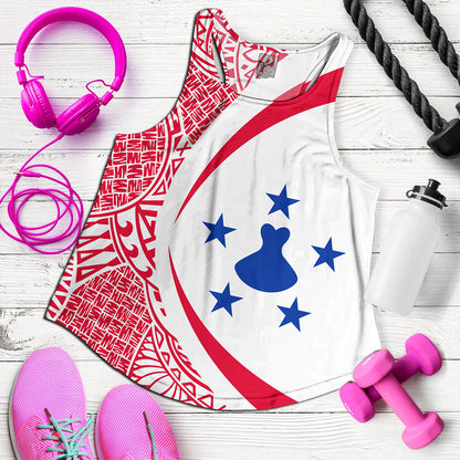 Austral Islands Women Tank Coat Of Arm Lauhala Circle