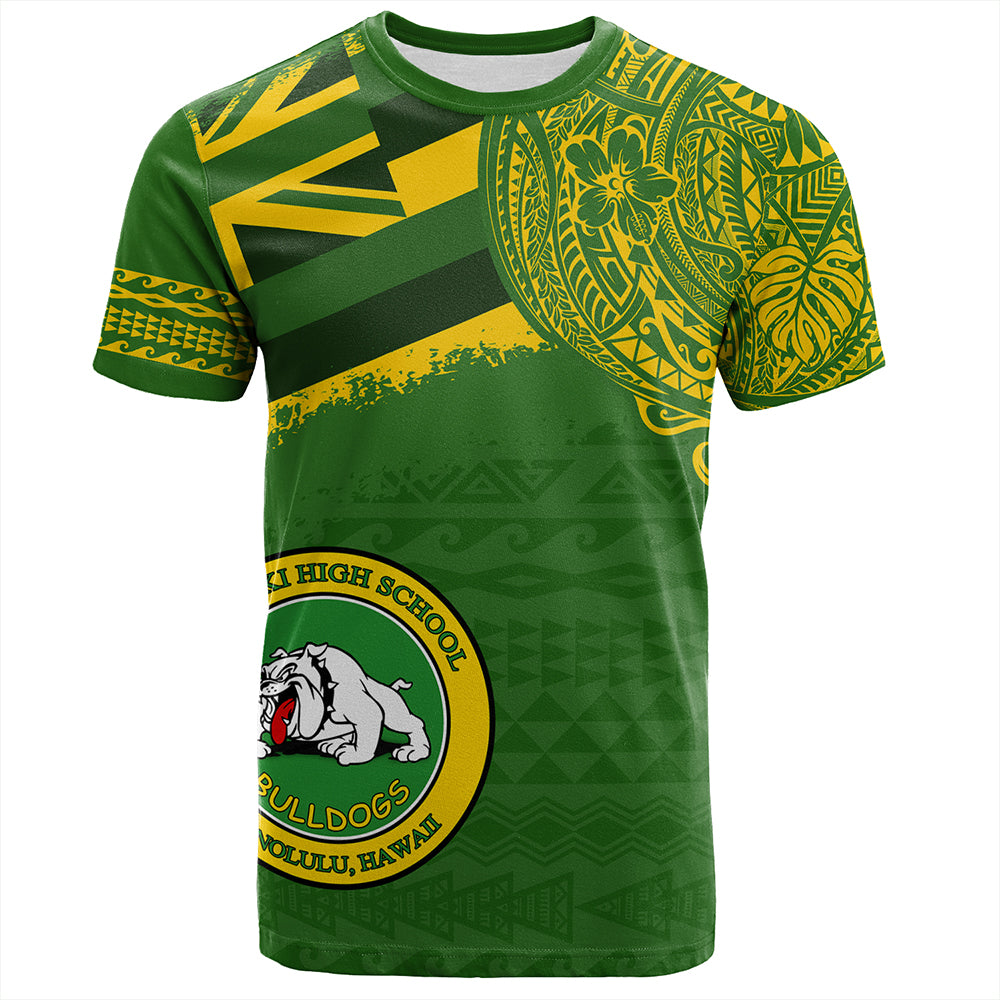 Hawaii T-Shirt Kaimuki High School With Crest Style