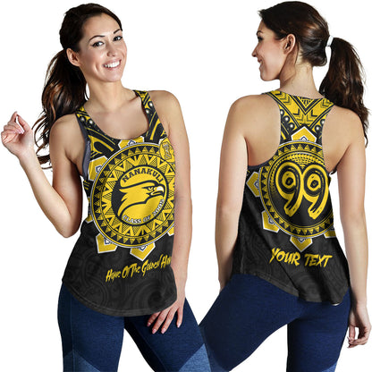 Hawaii Women Tank Custom Nanakuli High & Intermediate School Home Of Golden Hawks Tribal Style