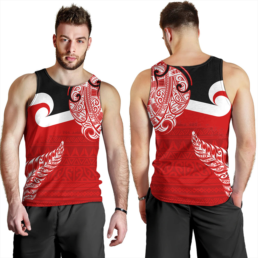 New Zealand Tank Top Tino Rangatiratanga Maori With Silver Fern
