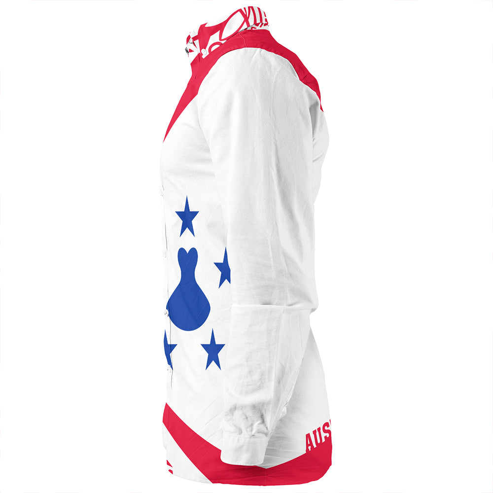 Austral Islands Long Sleeve Shirt Coat Of Arm Lauhala Circle