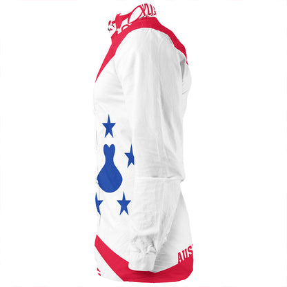 Austral Islands Long Sleeve Shirt Coat Of Arm Lauhala Circle