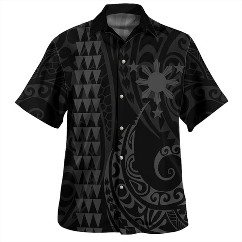 The Philippines Hawaiian Shirt Sun White Kakau Style