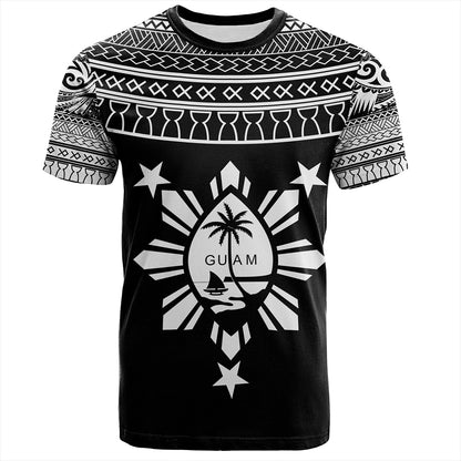 Guam Seal With Philippines Filipinos Sun T-Shirt Tribal Island