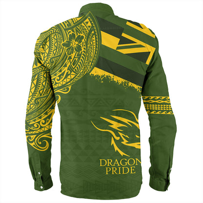 Hawaii Long Sleeve Shirt Honokaa High And Intermediate School With Crest Style