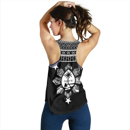 Guam Seal With Philippines Sun Women Tank Tribal Island