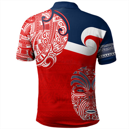 New Zealand Polo Shirt Tino Rangatiratanga Maori Mask