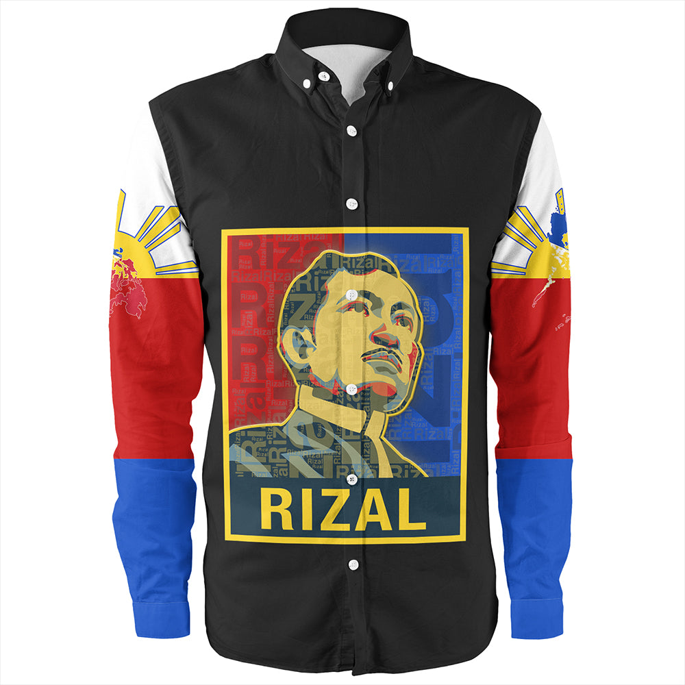 Philippines Long Sleeve Shirt Rizal Day Flag