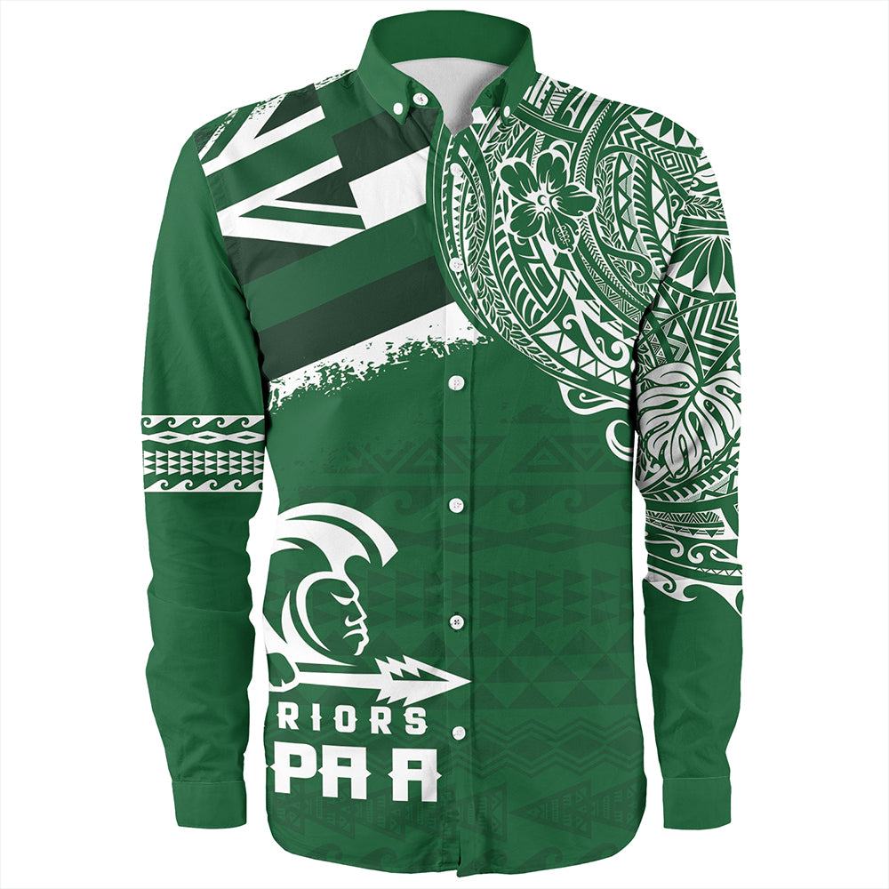 Hawaii Long Sleeve Shirt Kapaa High School With Crest Style