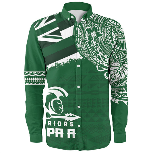 Hawaii Long Sleeve Shirt Kapaa High School With Crest Style