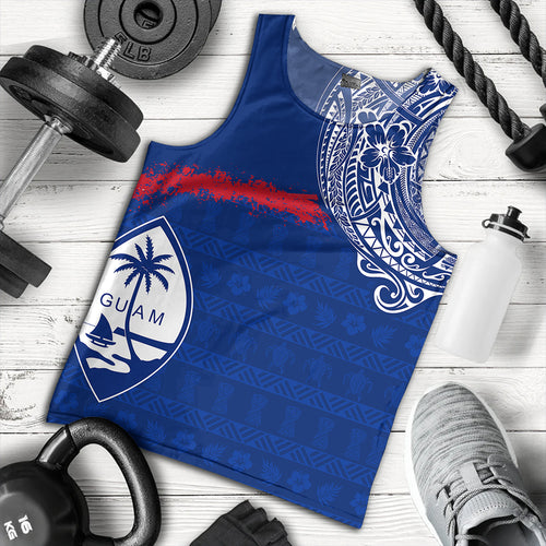 Guam Tank Top Polynesian Flag With Coat Of Arms