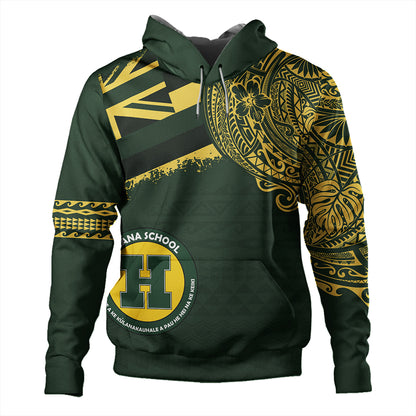 Hawaii Hoodie Hana High And Elementary School With Crest Style