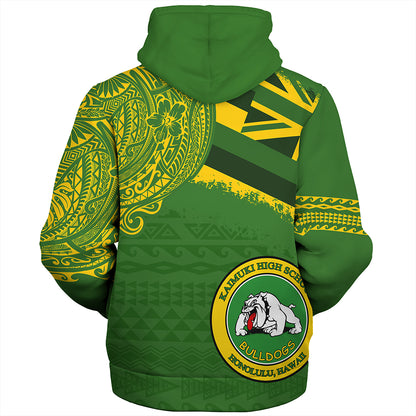 Hawaii Sherpa Hoodie Kaimuki High School With Crest Style